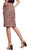 Tweed Pencil Skirt - Red