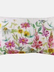 Evans Lichfield Ava Wild Flowers Throw Pillow Cover (Multicolored) (One Size) - Multicolored