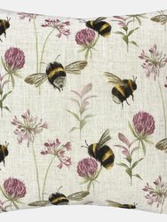 Evans Lichfield Country Bee Garden Throw Pillow Cover (Natural) (One Size) - Natural