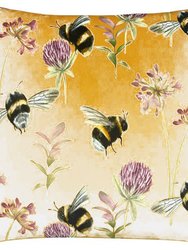 Evans Lichfield Country Bumblebee Throw Pillow Cover - Honey - Honey