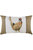 Evans Lichfield Hessian Pheasant Cushion Cover (White/Brown) (30cm x 50cm) - White/Brown