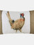 Evans Lichfield Hessian Pheasant Cushion Cover (White/Brown) (43cm x 43cm) - White/Brown