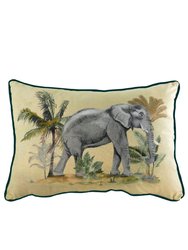 Evans Lichfield Kibale Elephant Throw Pillow Cover (Multicolored) (One Size) - Multicolored