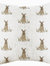 Evans Lichfield Oakwood Hare Repeat Print Cushion Cover (Off White/Brown) (One Size) - Off White/Brown