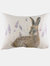 Evans Lichfield Standing Hare Throw Pillow Cover (Multicolored) (43cm x 33cm) - Multicolored