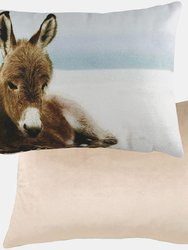 Evans Lichfield Winter Donkey Throw Pillow Cover (Multicolored) (One Size)