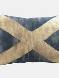 Flag Of Scotland Throw Pillow Cover - Blue/Cream