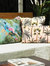 Palm Tree Outdoor Cushion Cover Blush - One Size