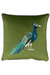Peacock Throw Pillow Cover - Olive - Olive
