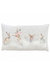 Snowy Hares Christmas Throw Pillow Cover - Off White/Brown