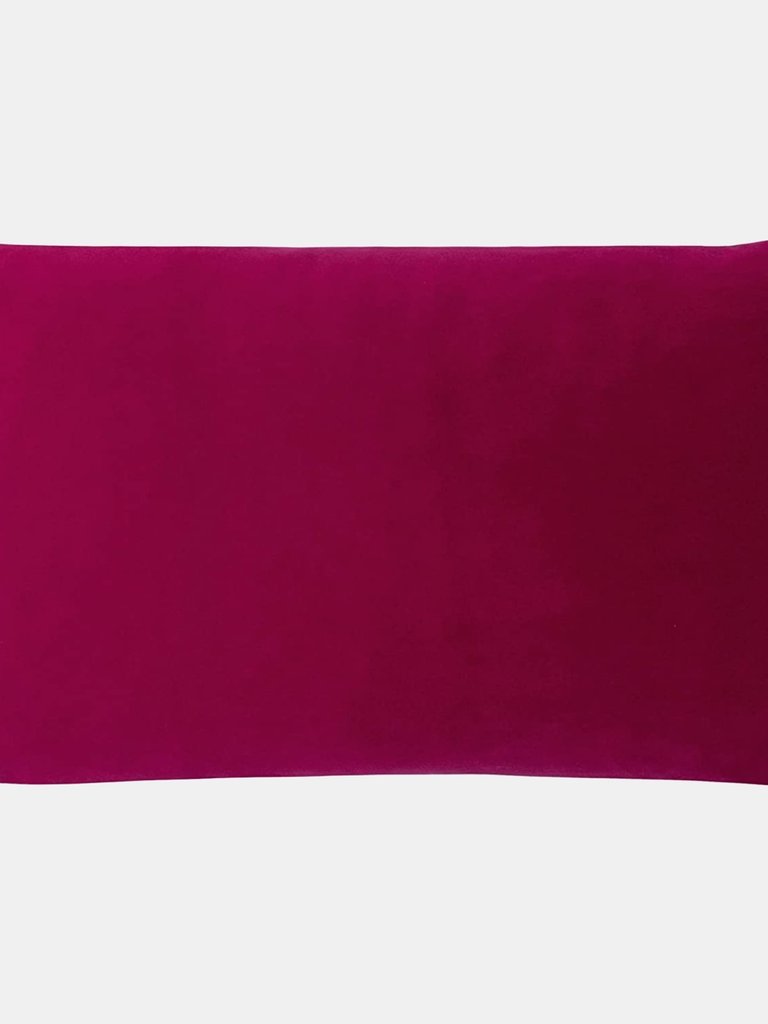 Sunningdale Velvet Rectangular Throw Pillow Cover - Cerise - Cerise