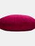 Sunningdale Velvet Rectangular Throw Pillow Cover - Cerise