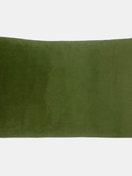 Sunningdale Velvet Rectangular Throw Pillow Cover - Olive - Olive