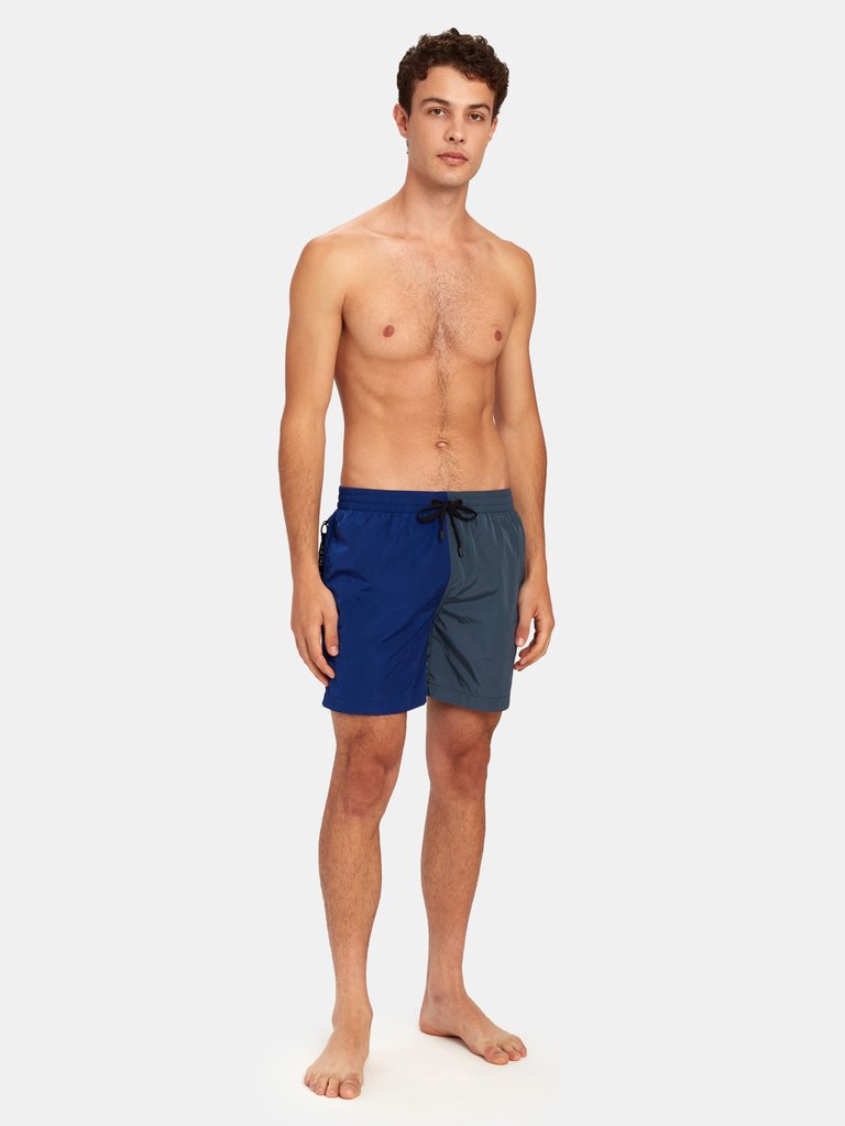 Swimmer ECONYL® Colorblock Swim Trunk Shorts