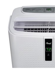 12,000 Portable Air Conditioner Up To 300 Sq.Ft. With Fan, Dehumidifier And Heater, Remote Control, Self-Evaporation In White