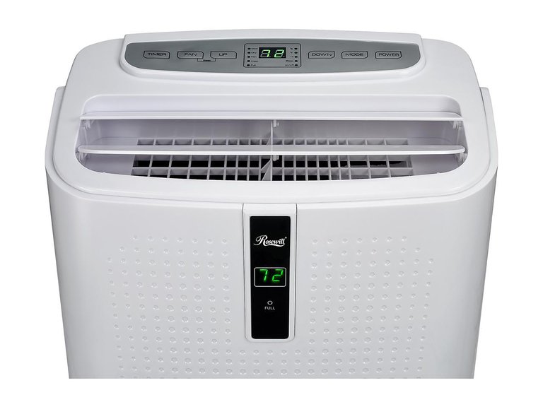 12,000 Portable Air Conditioner Up To 300 Sq.Ft. With Fan, Dehumidifier And Heater, Remote Control, Self-Evaporation In White