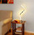 16.34 in. White Stainless Steel Spiral Design LED Table Lamp With Dimmable Touch Button