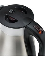 1.7 L Black Stainless Steel Electric Kettle With Double Wall Vacuum Insulated