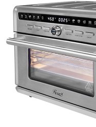 1800 W 4-Tray Stainless Steel Air Fryer Convection Toaster Oven With Large Transparent Window