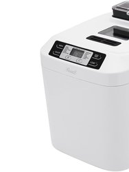 2lbs. White Bread Maker With Automatic Fruit And Nut Dispenser, 12 Settings - White