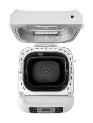 2lbs. White Bread Maker With Automatic Fruit And Nut Dispenser, 12 Settings