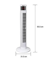 36" Oscillating Quiet Tower Fan With 4 Speed Levels and 2 Modes, LED Display & Touch Panel
