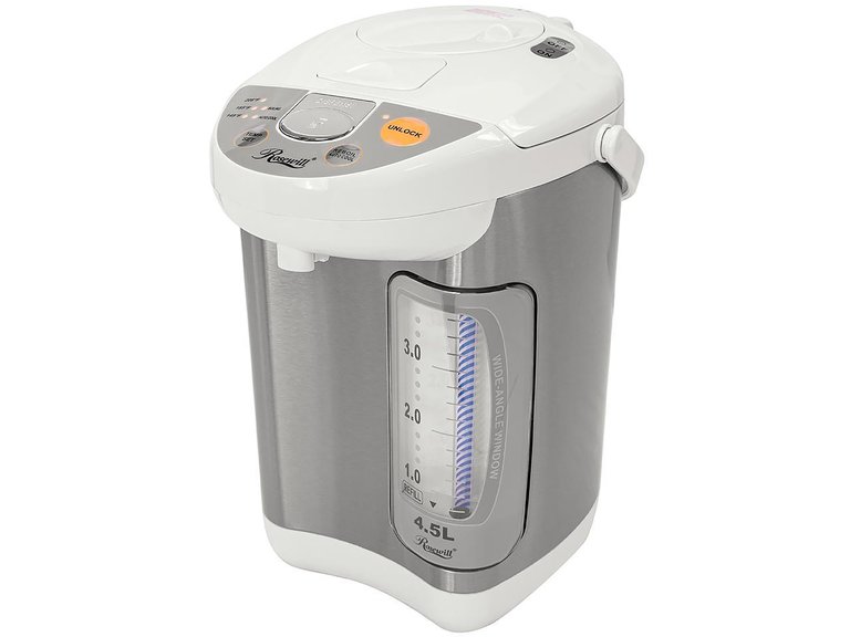 4.8 Qt. Stainless Steel Hot Water Boiler And Warmer - White