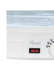 5-Tray Food Dehydrator With Adjustable Thermostat - White