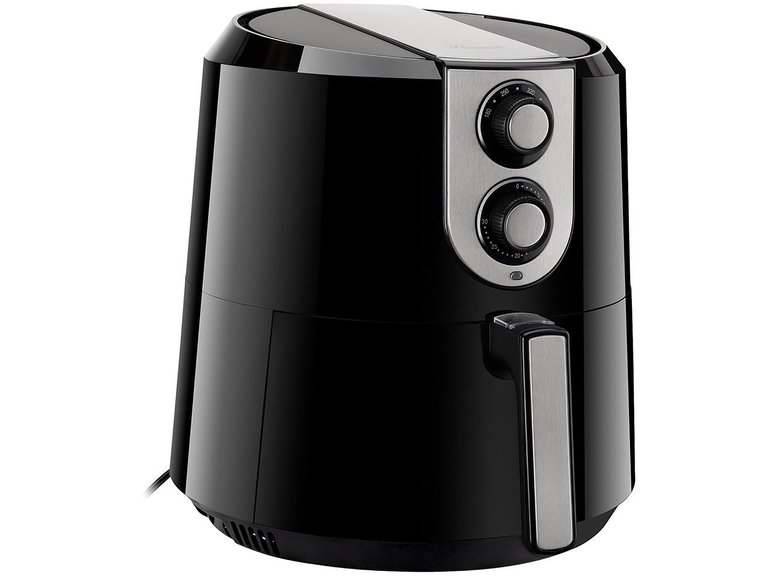 5.8 Qt. Black Stainless Steel Air Fryer with 180 to 400 Temperature Range, Oil-Less - Black