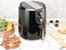 5.8 Qt. Black Stainless Steel Air Fryer with 180 to 400 Temperature Range, Oil-Less