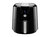 5.8 Qt. Black Stainless Steel Black Air Fryer with Temperature/Timer Settings and 7 Cooking Presets, Oil-Less Low-Fat Air Frying - Black