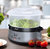 9.5 Qt. Black Digital Food Steamer with 3-Tier