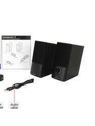 Companion 2 Series III Multimedia Speaker System With 3.5mm AUX & PC Input - Black