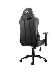 Gold PVC Leather Gaming Chair with 2D Adjustable Armrest