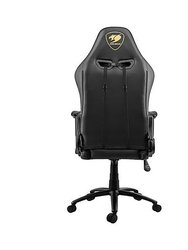 Gold PVC Leather Gaming Chair with 2D Adjustable Armrest