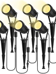 Low Voltage LED Landscape Spotlights - Black - Black