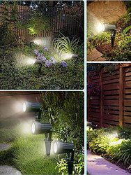 Low Voltage LED Landscape Spotlights - Black