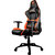 Orange PVC Leather Gaming Chair with 2D Adjustable Armrest