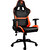 Orange PVC Leather Gaming Chair with 2D Adjustable Armrest