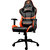 Orange PVC Leather Gaming Chair with 2D Adjustable Armrest