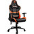 Orange PVC Leather Gaming Chair with 2D Adjustable Armrest