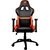 Orange PVC Leather Gaming Chair with 2D Adjustable Armrest