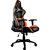 Orange PVC Leather Gaming Chair with 2D Adjustable Armrest