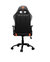 Orange PVC Leather Gaming Chair with 3D Adjustable Armrest