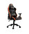 Orange PVC Leather Gaming Chair with 3D Adjustable Armrest