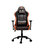 Orange PVC Leather Gaming Chair with 3D Adjustable Armrest - Orange