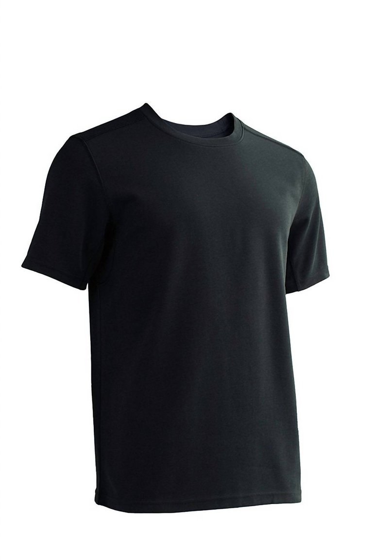 Men's Sol Cool Short Sleeve Crew Shirt In Black - Black