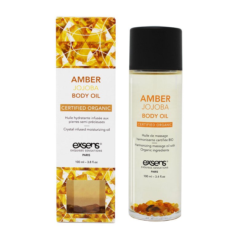 Amber Jojoba Crystal Organic Body Oil