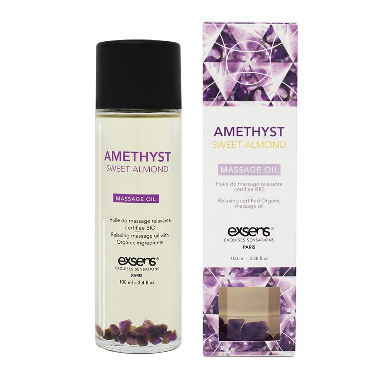 Amethyst Sweet Almond Crystal Massage Oil