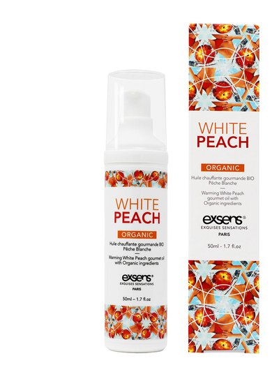EXSENS Organic White Peach Warming Intimate Massage Oil product